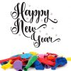 happy new year printed balloons